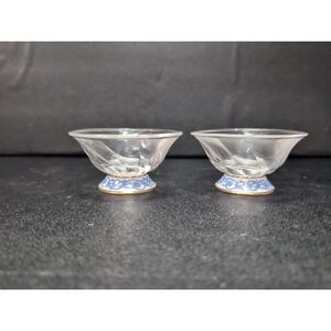 Eilong Fusion-Asia Tea Cups, Glass‎ Tea Cup Set, Chinese Porcelain Base, Unique